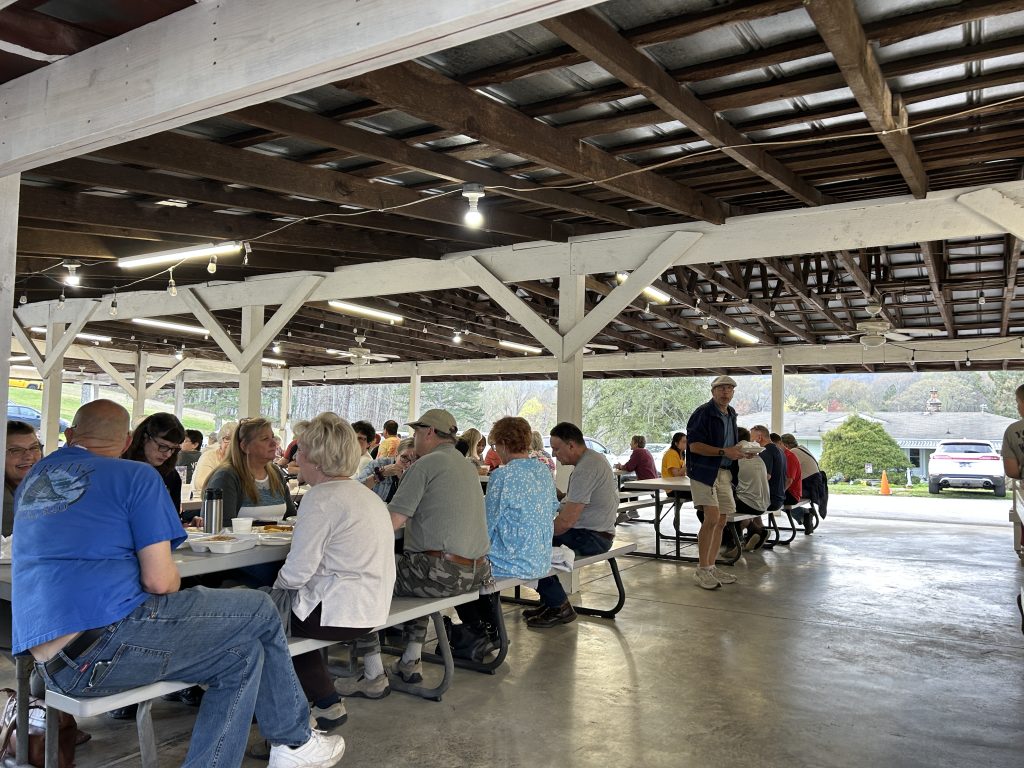 A view of the turn out for the fish fry on March 28th