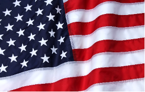 A large picture of the american flag