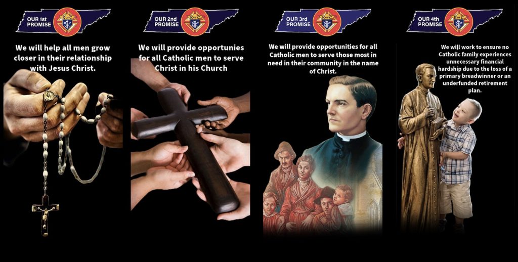 Tennessee Knights of Columbus four promises graphic